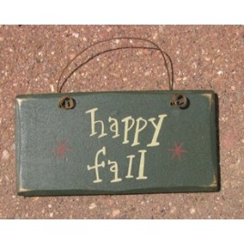 Primitive Wood Fall Sign  3001HF- Happy Fall   Primitive Wood Fall Sign  3001HF- Happy Fall