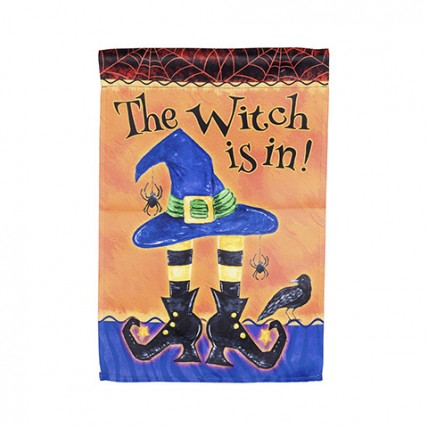 The Witch is In Garden Flag  The Witch is In Garden Flag