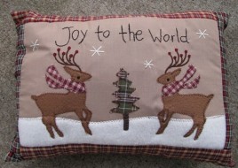 Christmas Decor 31146R - Joy to the World Pillow