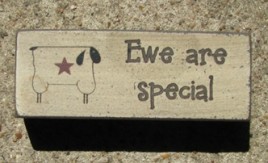 31392S - Ewe Are Special wood block 