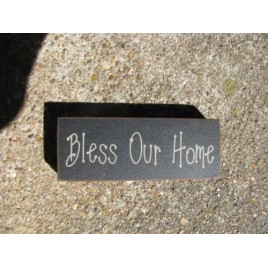 31417BOH  Bless Our Home wood block 