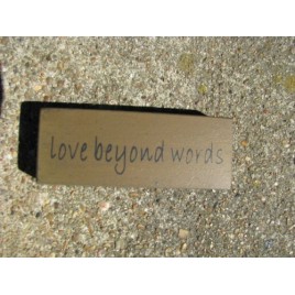 31418LBW Love Beyond Words wood block 