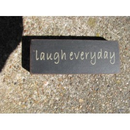 31418LE - Laugh Everyday wood block 