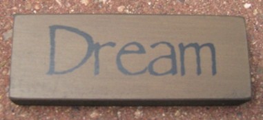 Primitive Wood Block 31419D - Dream Primitive Wood Block 31419D - Dream