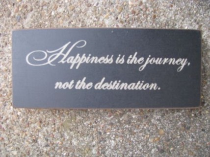 31430H-Happiness is the journey not a destination wood block 