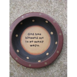 32056B - God Has Blessed Me in so many ways wood bowl 