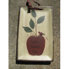 Teacher Gifts 32093T - Teaching Touches Lives wood plate