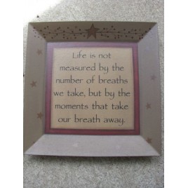 32135B-Number of Breaths wood plate