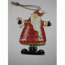 32143 - Santa  Metal Ornament 