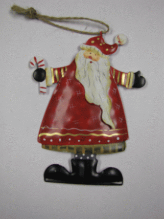 32143 - Santa Metal Ornament 32143 - Santa Metal Ornament