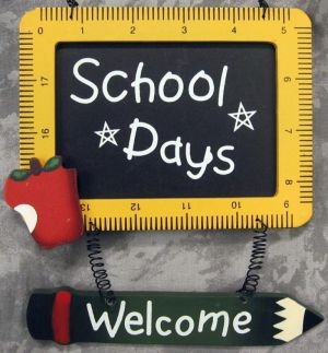 505-32149 Welcome School Days Wood Sign