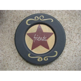Primitive Wood Star Plate 32156S - Friends  Primitive Wood Star Plate 32156S - Friends