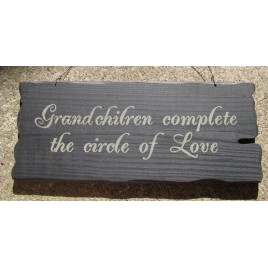 32295B-Grandchildren Complete the Circle of Love wood sign 