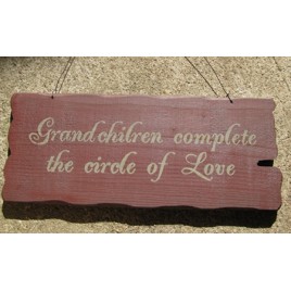 32295M Grandchildren Complete the Circle of Love wood sign
