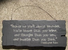 32304B- Promise Me you will always remember wood sign 