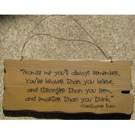 32304G- Promise Me you will always remember wood sign 32304G- Promise Me you will always remember wood sign
