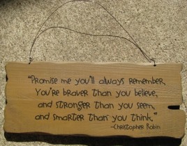32304G- Promise Me you will always remember wood sign 