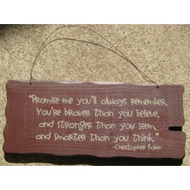 32304M- Promise Me you will always remember wood sign 32304M- Promise Me you will always remember wood sign