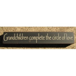 32314GB-Grandchildren Complete the circle of love wood block 