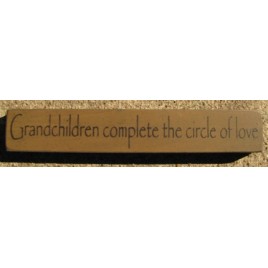 32314GG-Grandchildren Complete the circle of love wood block 