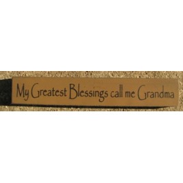 32314BG - My Greatest Blessings call me Grandma wood block