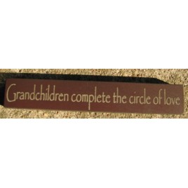 32314GM-Grandchildren Complete the circle of love wood block 