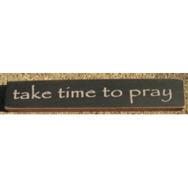 32317TB - Take Time To Pray mini wood block 