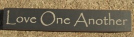 32318LB Love One Another mini wood block 