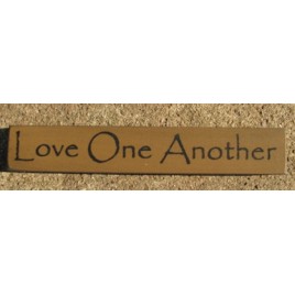 32318LG Love One Another mini wood block 