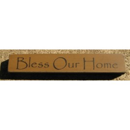 32320BG-Bless Our Home MINI wood block  