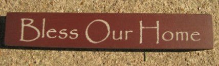 32320BM-Bless Our Home MINI wood block 32320BM-Bless Our Home MINI wood block