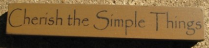 32320CG - Cherish the Simple Things Mini wood block 32320CG - Cherish the Simple Things Mini wood block