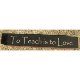 32322LB To Teach is to Love mini wood block 
