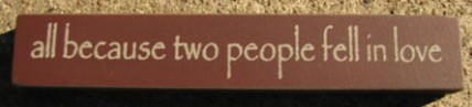 32324LM-All Because Two People fell in love mini block 32324LM-All Because Two People fell in love mini block