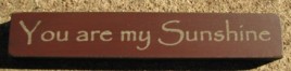  32325YM You Are My Sunshine mini wood block 