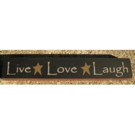 32327LB-Live Love Laugh wood block 