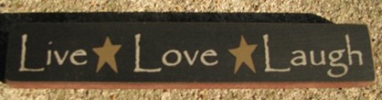 32327LB-Live Love Laugh wood block 