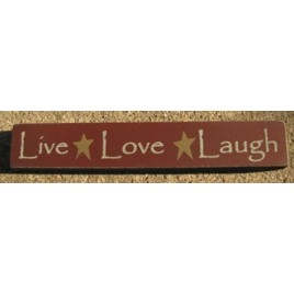 32327LM-Live Love Laugh wood block 