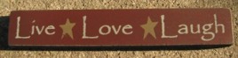 32327LM-Live Love Laugh wood block 