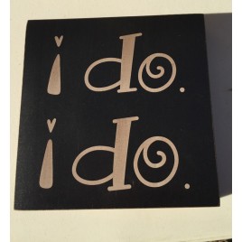 Primitive Wood Block 32670D - I Do I Do