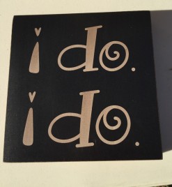 Primitive Wood Block 32670D - I Do I Do