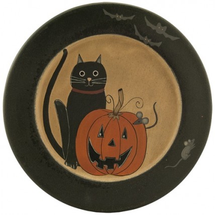 32935 - Cat & Jack Wood Plate  32935 - Cat & Jack Wood Plate