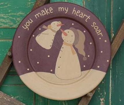 32995 You make my heart soar wood plate 