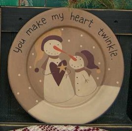 32995T You make my heart twinkle wood plate 