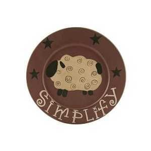 33006 Simplify Sheep with Swirls wood Plate 33006 Simplify Sheep with Swirls wood Plate