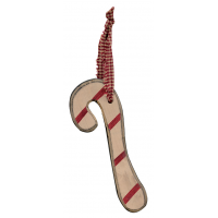 Primitive Wood 33404 Candy Cane Ornament