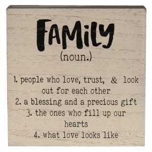 34470 Family Definition Box Sign 34470 Family Definition Box Sign