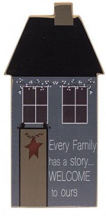 35281EF Every Family has a story Traditions Chunky wood House 35281EF Every Family has a story Traditions Chunky wood House