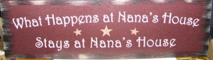 36903M- What Happens at Nana's House stays at Nana's House wood sign 36903M- What Happens at Nana's House stays at Nana's House wood sign