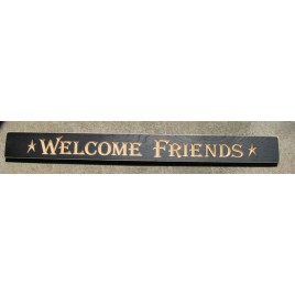 Engraved wood block 36WFB - Welcome Friends  